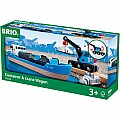 BRIO Freight Ship & Crane (Accessory)