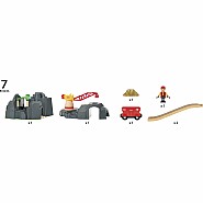 BRIO Crane & Mountain Tunnel 