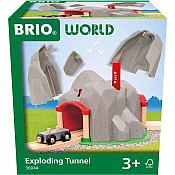 BRIO World Train Set Exploding Mountain Tunnel