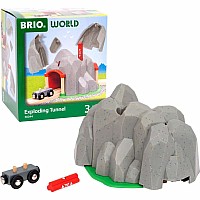 BRIO World Train Set Exploding Mountain Tunnel