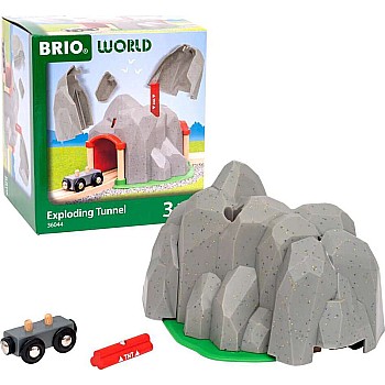 BRIO World Train Set Exploding Mountain Tunnel