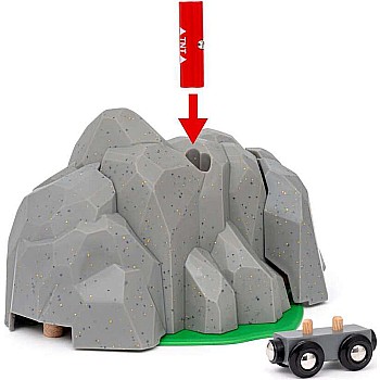 BRIO World Train Set Exploding Mountain Tunnel