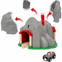 BRIO World Train Set Exploding Mountain Tunnel