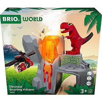 BRIO Dinosaur Erupting Volcano