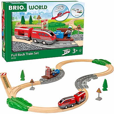 BRIO World Pull Back Train Set