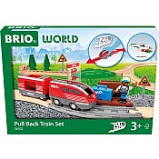 BRIO World Pull Back Train Set