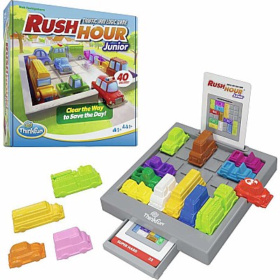 ThinkFun Rush Hour Jr Traffic Jam Logic Game for Kids