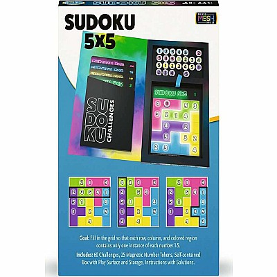 ThinkFun Sudoku 5x5 Magnetic Travel Puzzle