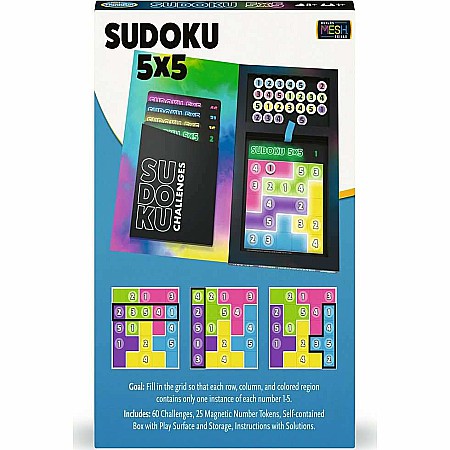 ThinkFun Sudoku 5x5 Magnetic Travel Puzzle