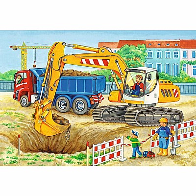 Children’s Jigsaw Puzzle Bauernhof und Baustelle - 24 Pieces Puzzle