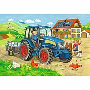 Children’s Jigsaw Puzzle Bauernhof und Baustelle - 24 Pieces Puzzle