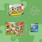 Children’s Jigsaw Puzzle Bauernhof und Baustelle - 24 Pieces Puzzle