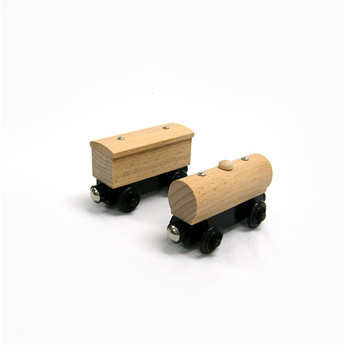 Unpainted Train Cars, from Learning Curve/RC2/Tomy and Totally Thomas Inc.