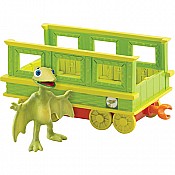 Dinosaur Train Tiny with Train Car Collectible Figure