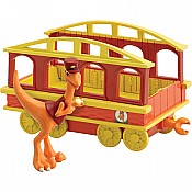 Dinosaur Train Conductor with Train Car Collectible Figure