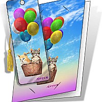 Kitty Up 3D Gift Card