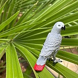 African Grey Parrot Toy Figure