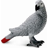 African Grey Parrot Toy Figure