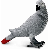 African Grey Parrot Toy Figure