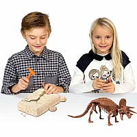 Dr. Steve Hunters GEOWorld Dino Dig Triceratops Excavation Kit - 12 pieces