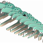 EUGY Crocodile 3D Puzzle
