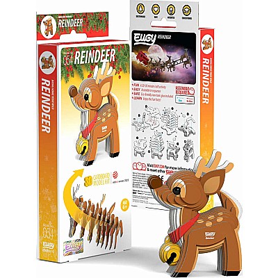 EUGY Reindeer 3D Puzzle