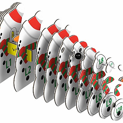 EUGY Snowman 3D Puzzle