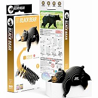 EUGY Black Bear 3D Puzzle