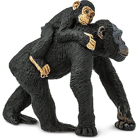 Chimpanzee with Baby Toy