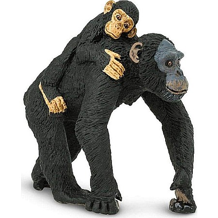 Chimpanzee with Baby Toy