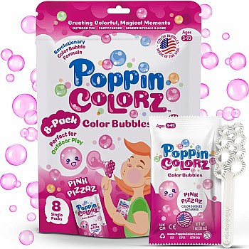 PoppinColorz Pink Pizzaz Party Pack Bubbles