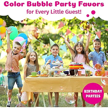 PoppinColorz Pink Pizzaz Party Pack Bubbles