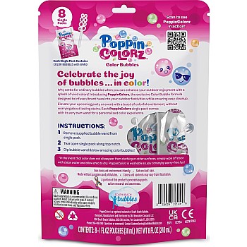 PoppinColorz Pink Pizzaz Party Pack Bubbles