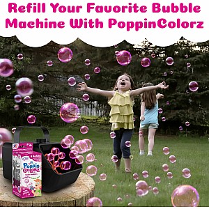 PoppinColorz Pink Pizzaz Color Bubbles - 4-Pack Refills