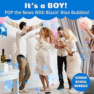 PoppinColorz Blazin' Blue Color Bubbles - 4-Pack Refills