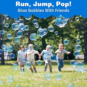 PoppinColorz Blazin' Blue Color Bubbles - 4-Pack Refills