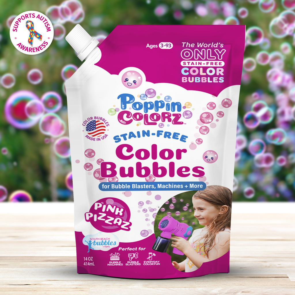 PoppinColorz Color Bubbles Pink Pizzaz 14oz Refill Pouch