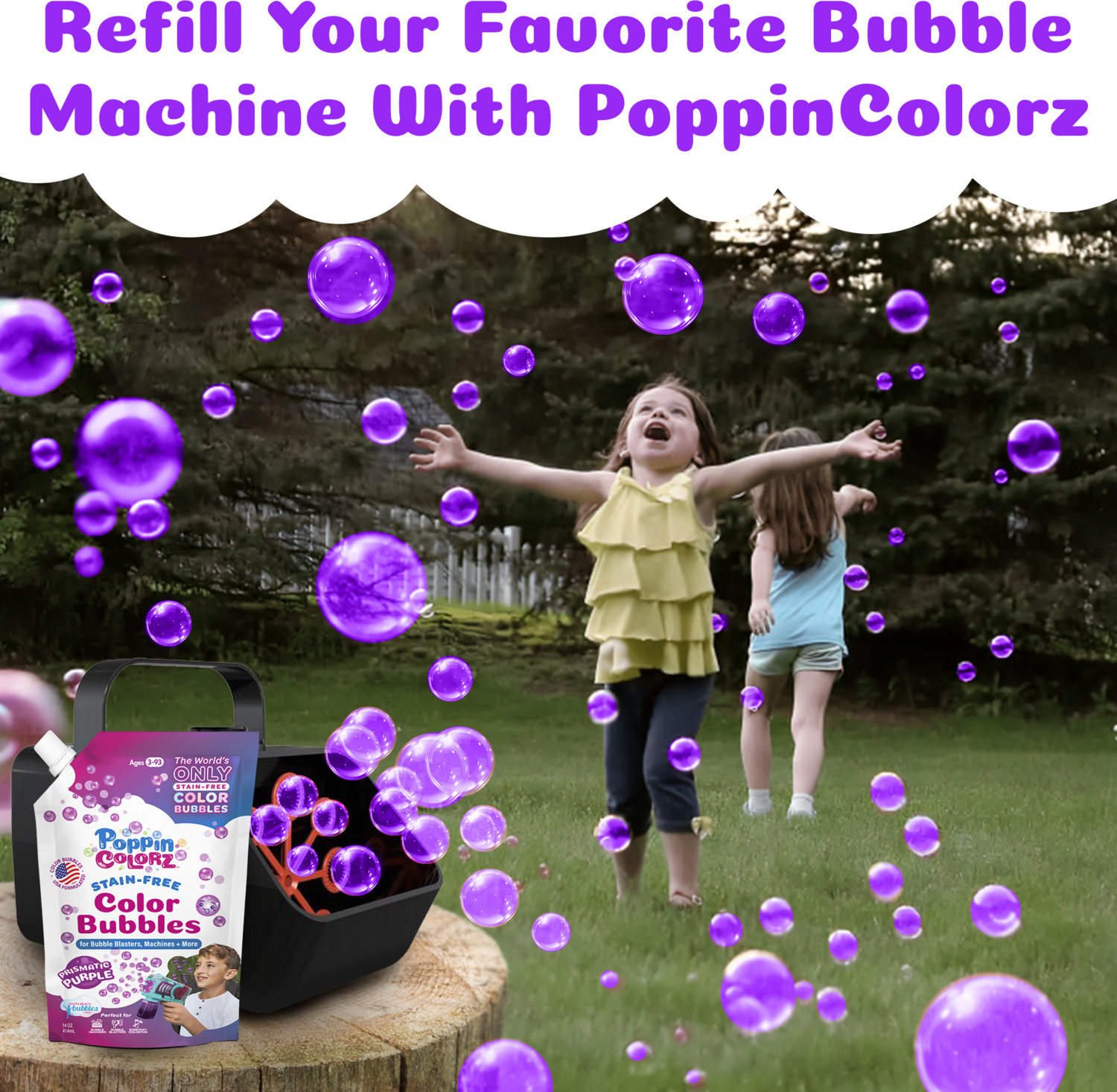 PoppinColorz Prismatic Purple 14oz Refill Pouch