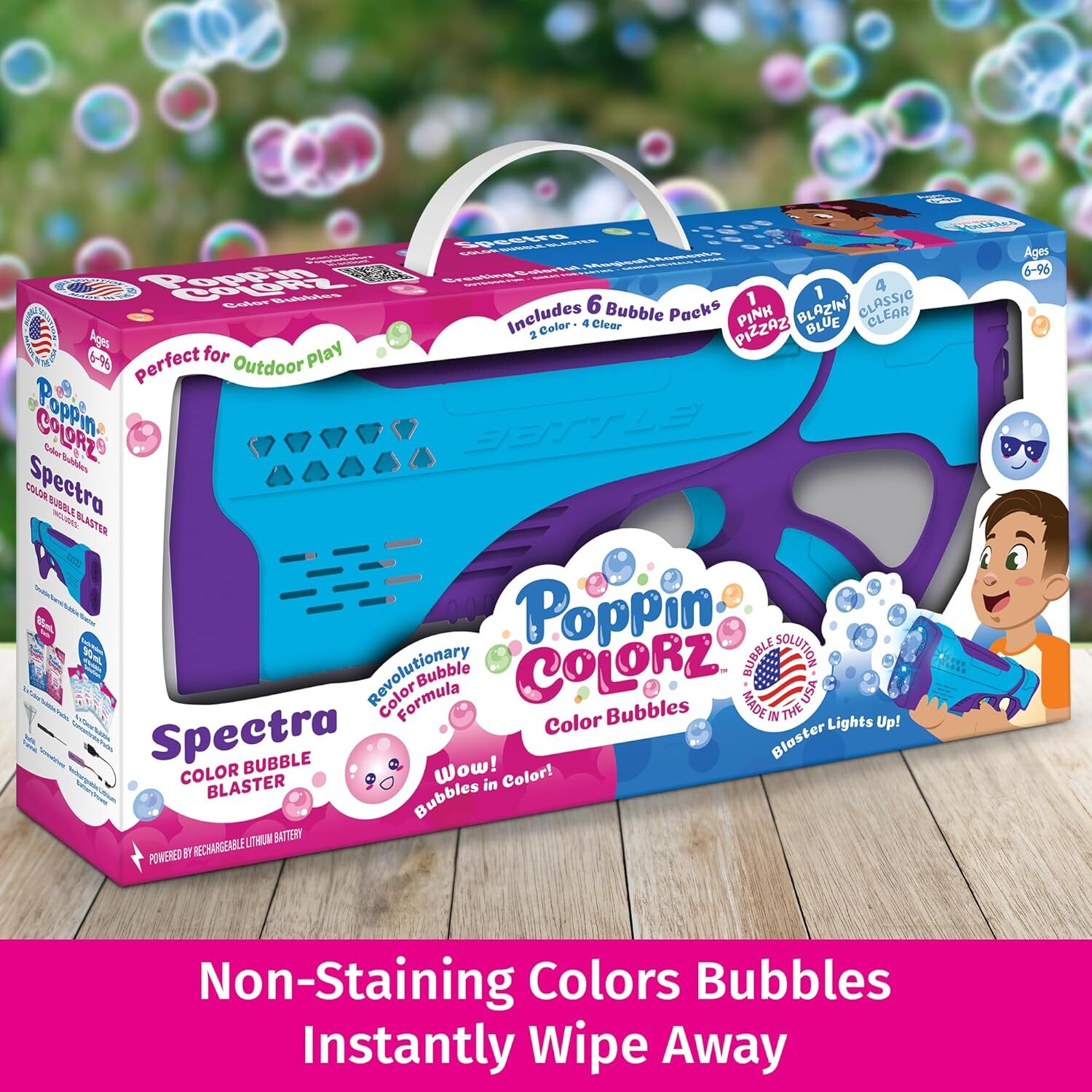 PoppinColorz Color Bubble Blaster (Spectra)