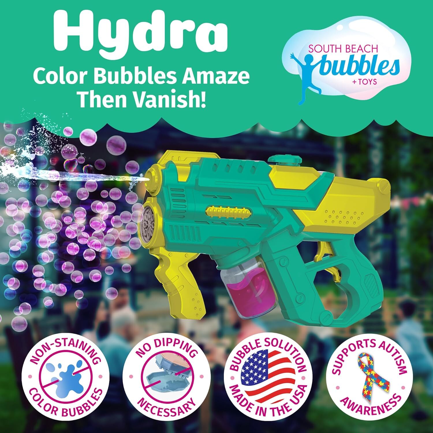 PoppinColorz Color Bubble Blaster (Hydra)