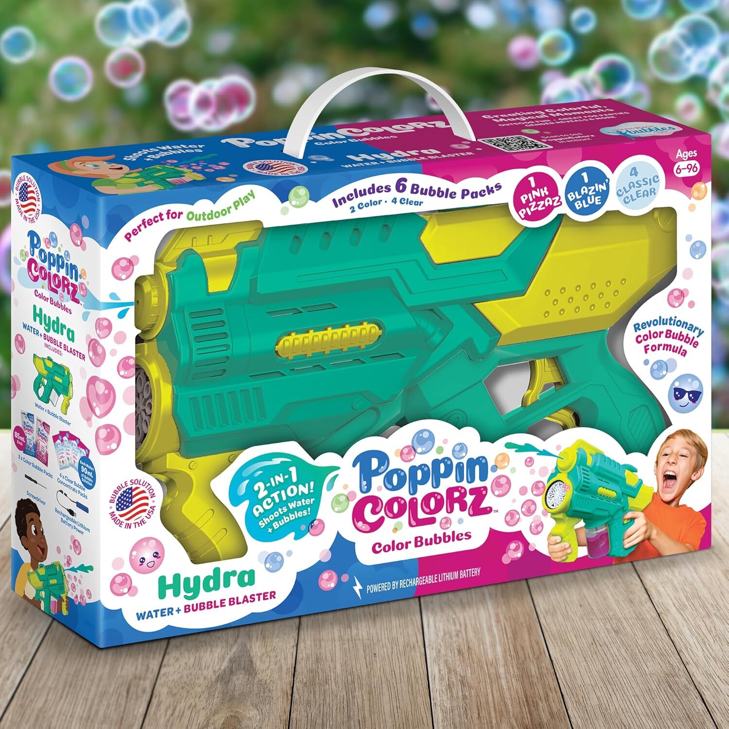 PoppinColorz Color Bubble Blaster (Hydra)