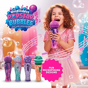 The Unspillables Pop Star Bubbles Single Bottle