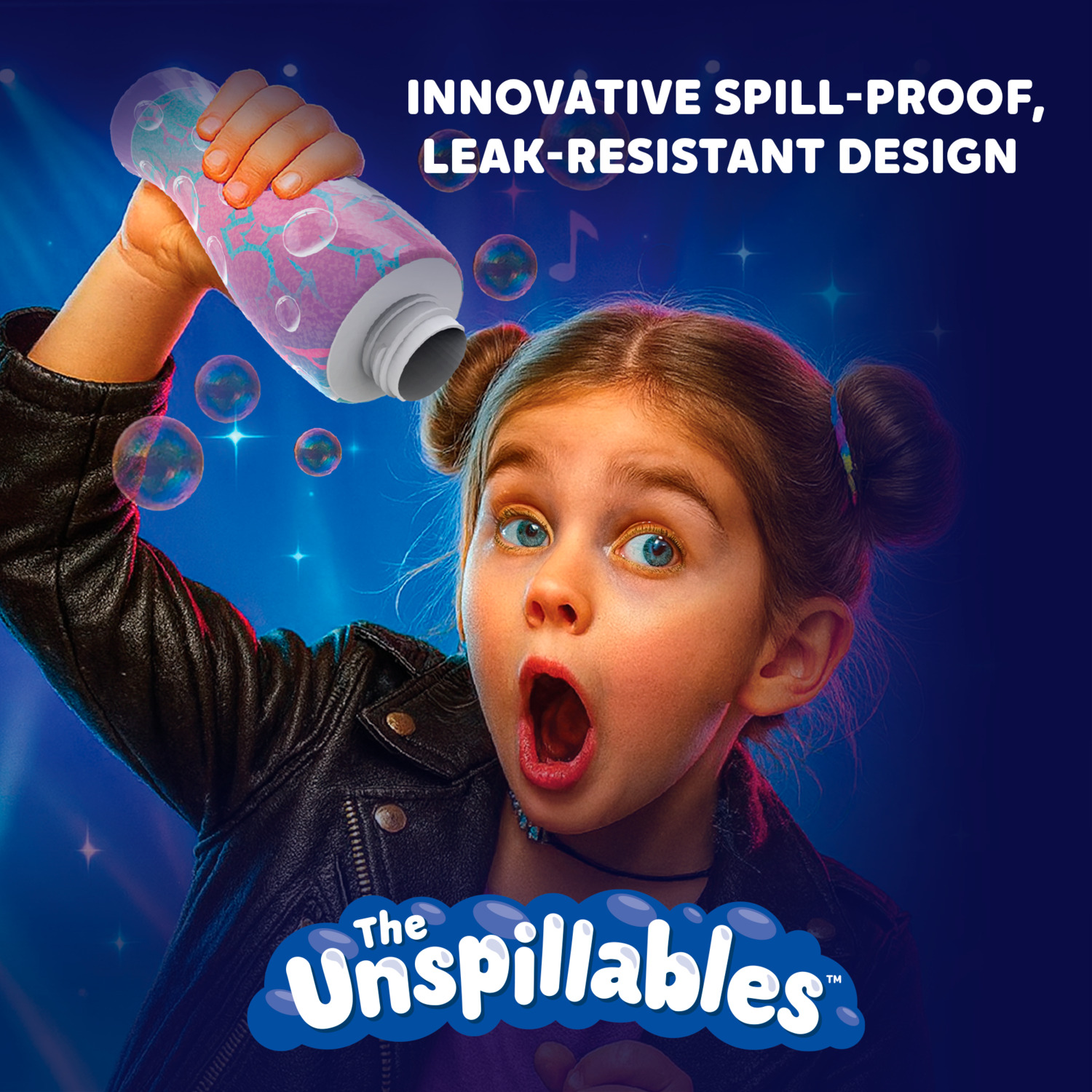 The Unspillables Pop Star Bubbles Single Bottle