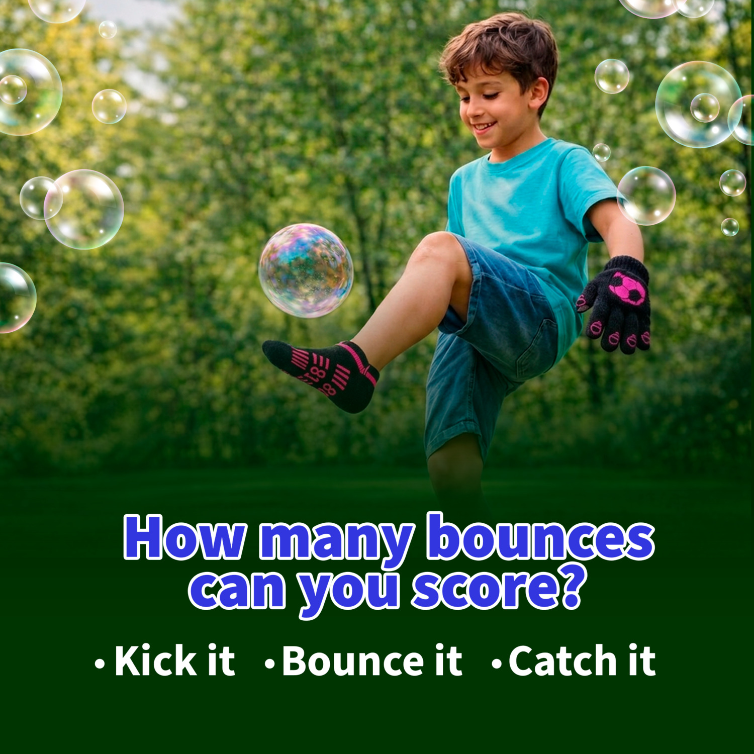 Bubble Goalz Bubbles You Can Kick & Catch!