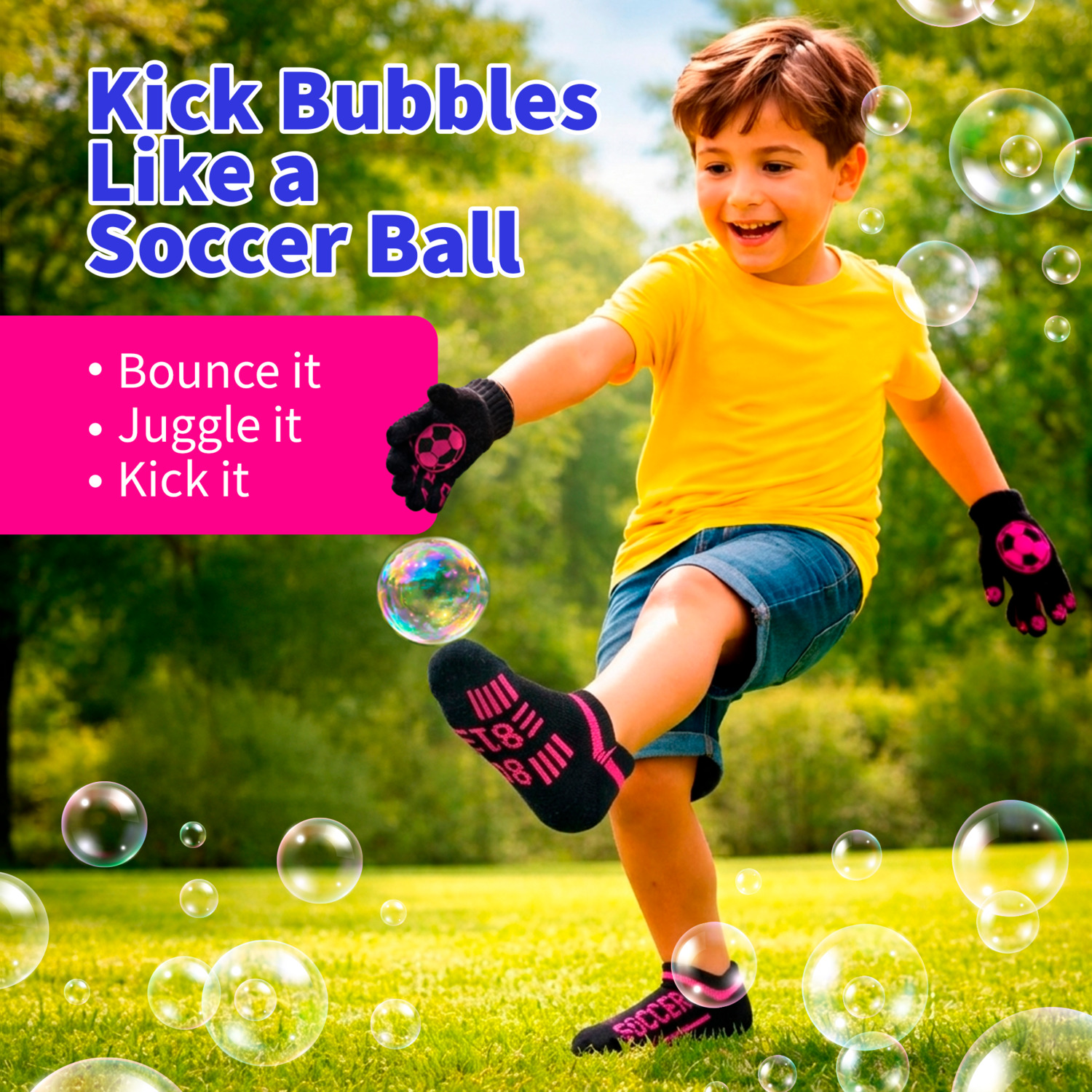 Bubble Goalz Bubbles You Can Kick & Catch!