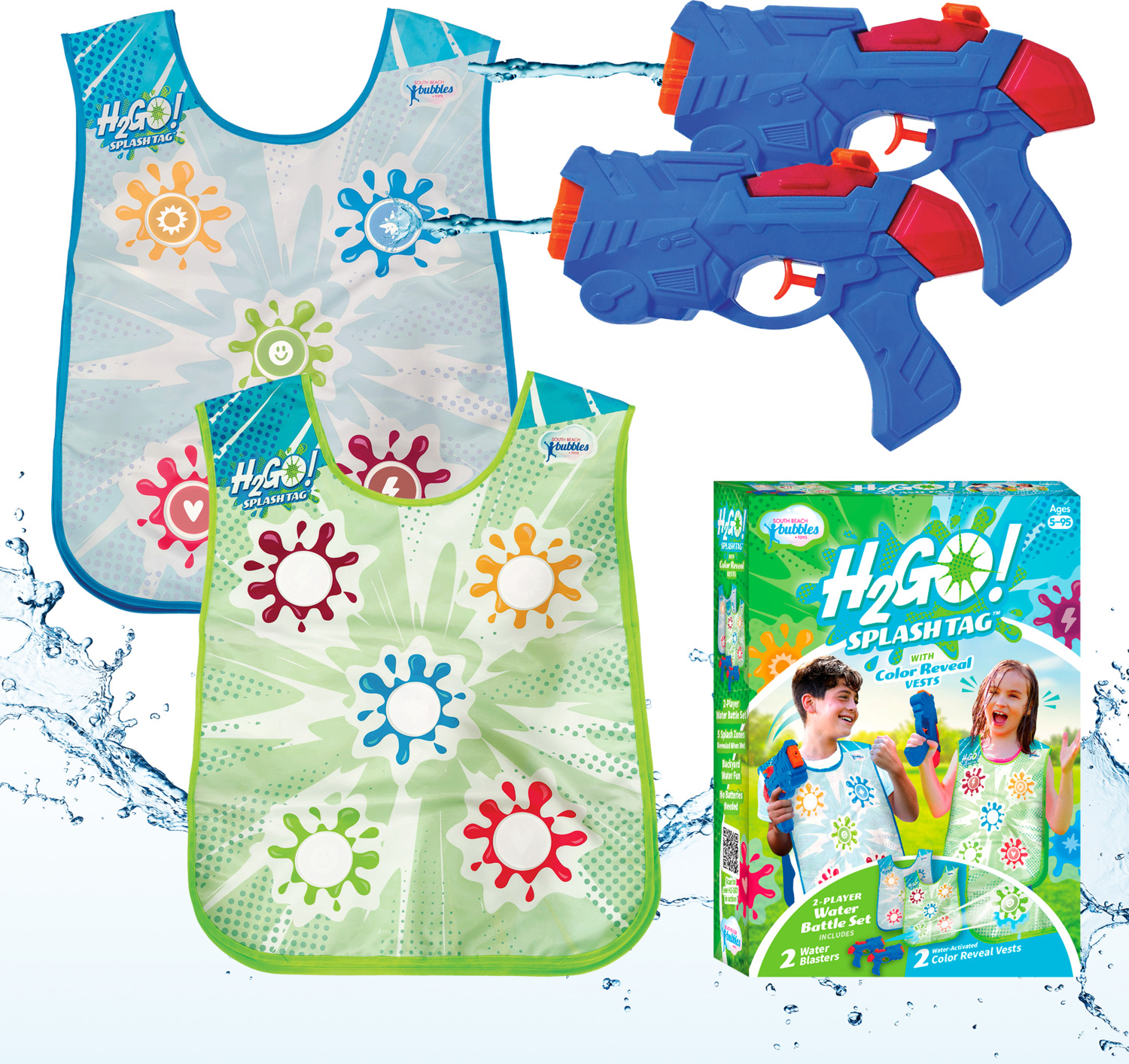 H2-Go! Splash Tag with Color Reveal Vests