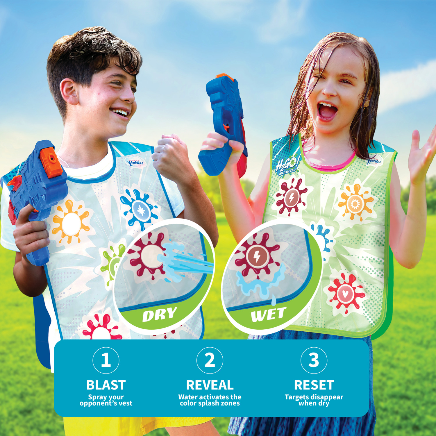 H2-Go! Splash Tag with Color Reveal Vests