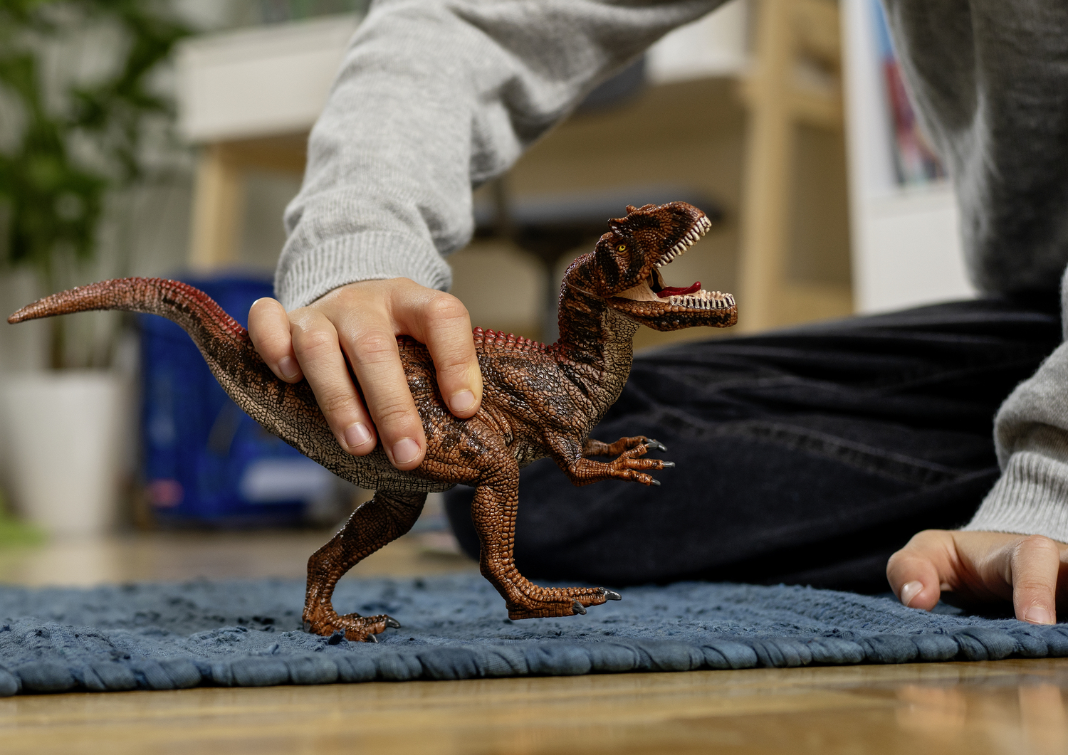Schleich 16441 – Allosaurus – Modellino Dinosauro Realistico Per Bambini, Collezione Dinosaurs