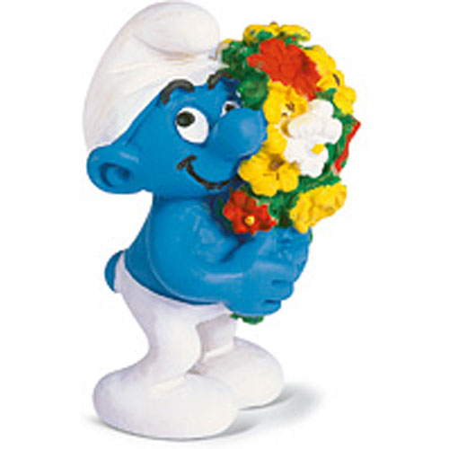 Smurf With Flowers Toy Sense
