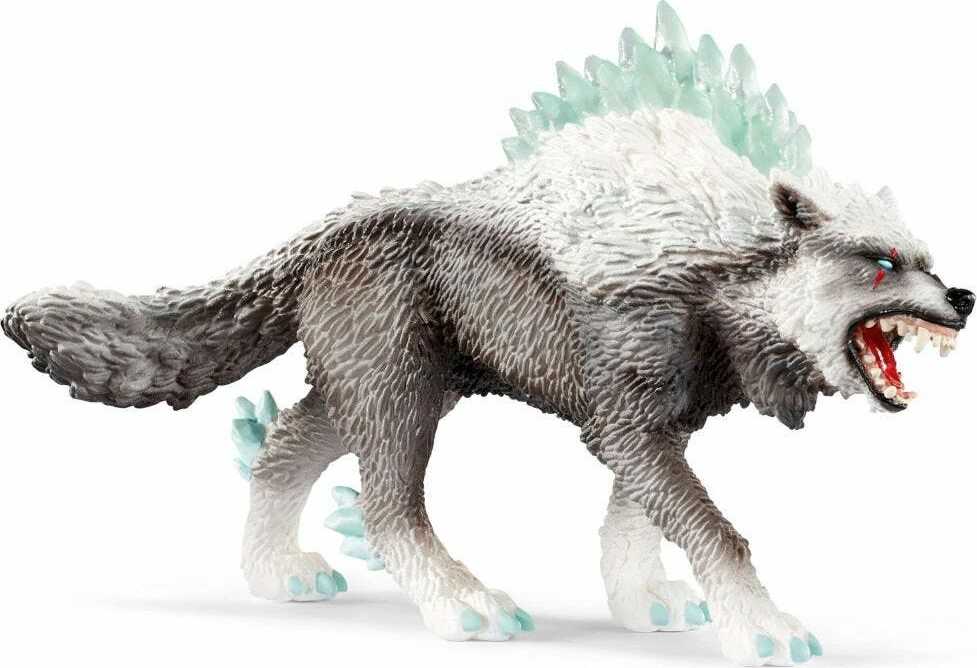SCHLEICH Eldrador Snow Wolf Toy Figure 42452 